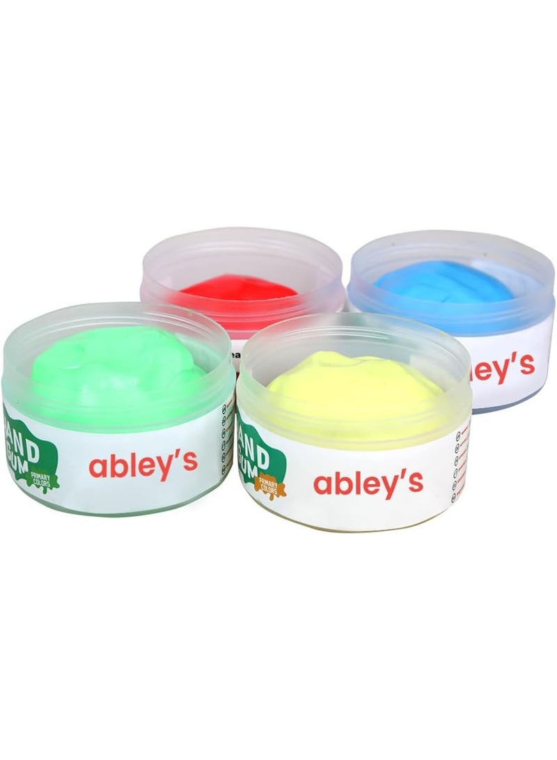 abley's Therapy Putty for Kids | Usage Occupational Therapy, Rehabilitation, Fine Motor Skills, Stress Relief | Hand Excercise Material (Set of 4, 50 gms each) - Image 1